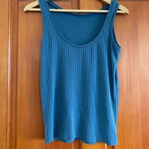 Brass Clothing Best Tee Tank in vintage navy, XS.